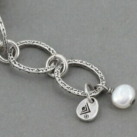 Silpada Sterling Silver Copper Brass Freshwater Pearl 5-Strand Bracelet B2188 - Picture 13 of 15